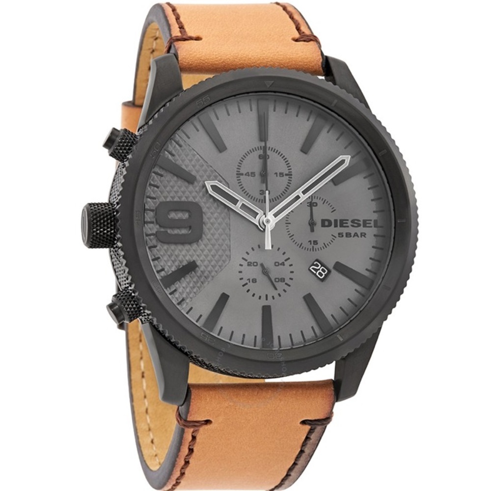 ‼️NWT DIESEL Rasp Chronograph Grey Dial Mens Watch